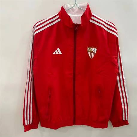 POCO STOCK - Chaqueta Cortavientos Reversible SEVILLA 2025 - 2026 cremallera completa.