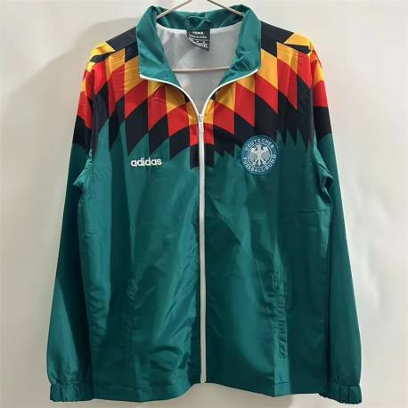 POCO STOCK - Chaqueta Cortavientos ALEMANIA RETRO 2025 - 2026 cremallera completa.