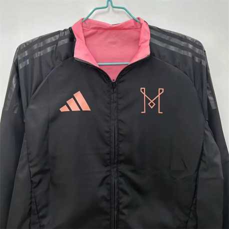 POCO STOCK - Chaqueta Cortavientos Reversible INTER MIAMI 2025 - 2026 cremallera completa.