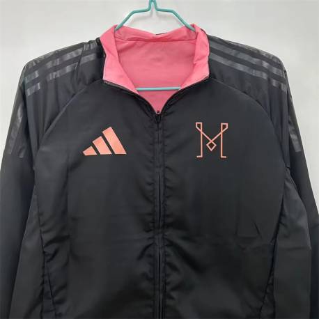 POCO STOCK - Chaqueta Cortavientos Reversible INTER MIAMI 2025 - 2026 cremallera completa.