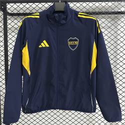 POCO STOCK - Chaqueta Cortavientos BOCA JUNIOR 2025 - 2026 cremallera completa.