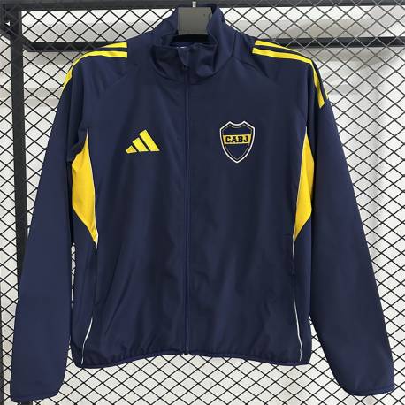 POCO STOCK - Chaqueta Cortavientos BOCA JUNIOR 2025 - 2026 cremallera completa.