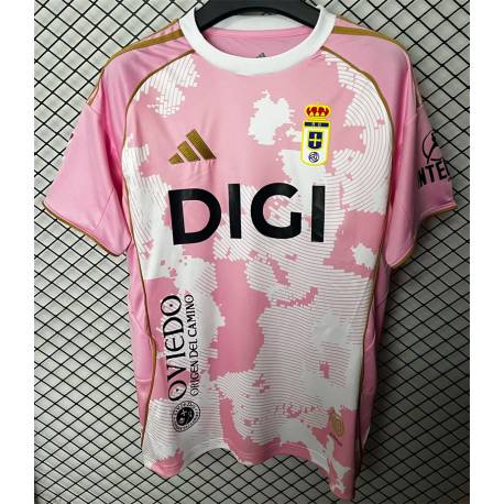 OVIEDO Rosa Equipación 2025-2026, conjunto completo niños