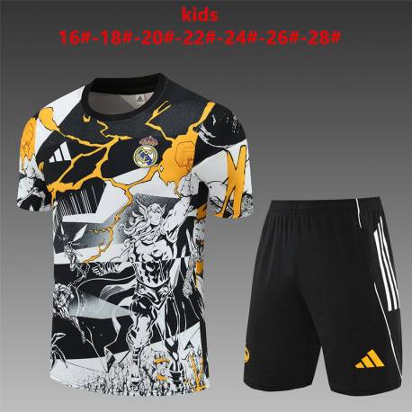 RM Entreno QW Equipación 2025-2026, conjunto completo niños