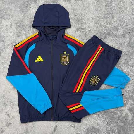 Chandal ESPAÑA Cortavientos con Capucha 2025 - 2026 pantalon