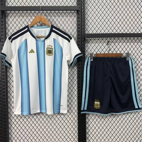 Argentina Primera Equipación 2025-2026, conjunto completo niños