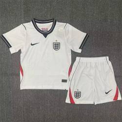 INGLATERRA PANTALON BLANCO Primera Equipación MUNDIAL 2026, conjunto completo niños