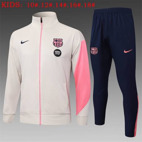 Chandal de niño BARCELONA ZZC 2025-2026 con chaqueta cremallera completa manga larga