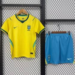 BRASIL Primera Equipación MUNDIAL 2026, conjunto completo niños