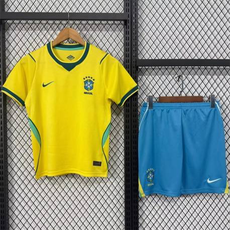 BRASIL Primera Equipación MUNDIAL 2026, conjunto completo niños