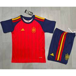 Entrega 2-4 días ESPAÑA MUNDIAL 2026 Primera Equipación, Talla 26 conjunto completo niños Sin nombre ni numero