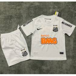 Entrega 2-4 días SANTOS RETRO Equipación, Talla 26 - conjunto completo niños. NEYMAR JR 11