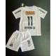 Entrega 2-4 días SANTOS RETRO Equipación, Talla 26 - conjunto completo niños. NEYMAR JR 11