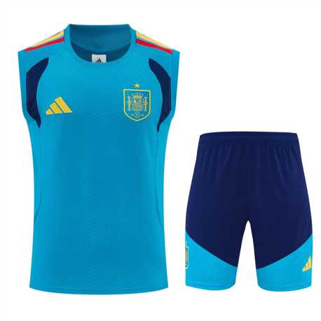Equipacion Adulto completa ESPAÑA SIN MANGAS Entreno Equipación MUNDIAL 2026
