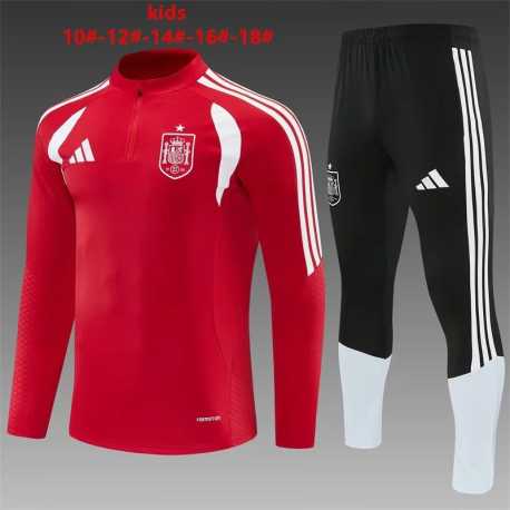 Chandal de niño ESPAÑA 2026 RED con sueter manga larga