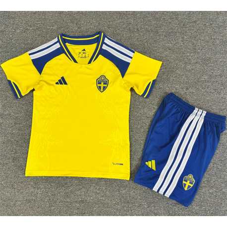 SUECIA Primera Equipación MUNDIAL 2026, conjunto completo niños