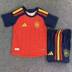 ESPAÑA VERSION JUGADOR Primera Equipación MUNDIAL 2026, conjunto completo niños
