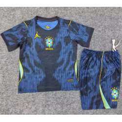 BRASIL VERSION JUGADOR segunda Equipación MUNDIAL 2026, conjunto completo niños