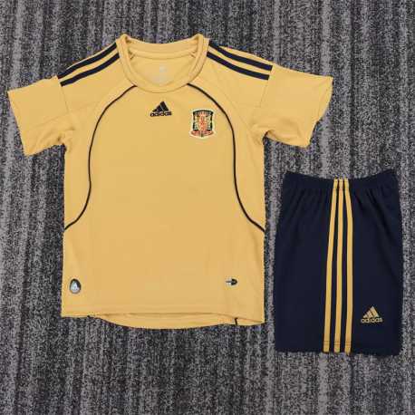 ESPAÑA 2008 Retro Equipación poco stock, conjunto completo niños