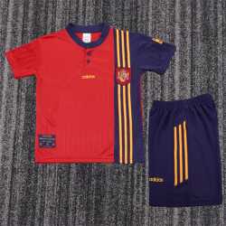 ESPAÑA 1996 PRIMERA Retro Equipación poco stock, conjunto completo niños