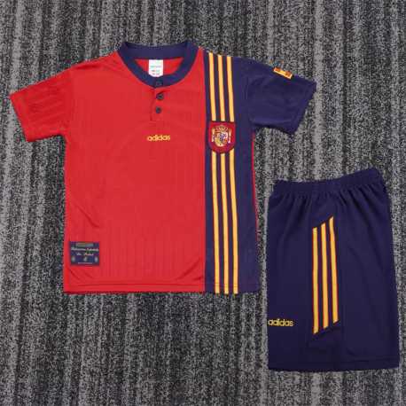 ESPAÑA 1996 PRIMERA Retro Equipación poco stock, conjunto completo niños