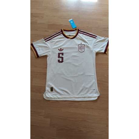 Entrega 2-4 días - ESPAÑA VERSION JUGADOR M. LLORENTE 5 Segunda Equipación Camiseta, Talla S