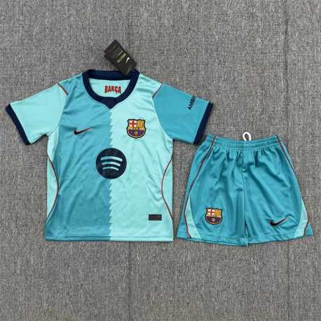 BARCELONA tercera Equipación 2026-2027, conjunto completo niños