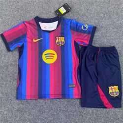 BARCELONA primera Equipación 2026-2027, conjunto completo niños