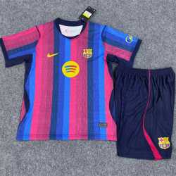 BARCELONA VERSION JUGADOR Primera Equipación 2026 - 27, conjunto completo niños