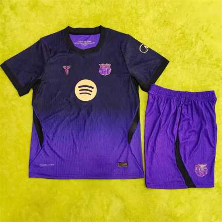BARCELONA VERSION JUGADOR segunda Equipación 2026 - 27, conjunto completo niños
