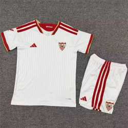 SEVILLA Primera Equipación 2026-2027, conjunto completo niños