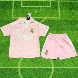 RM rosa Equipación 2026-2027, conjunto completo niños