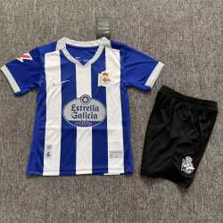 DEPORTIVO CORUÑA Primera Equipación 2026-2027, conjunto completo niños