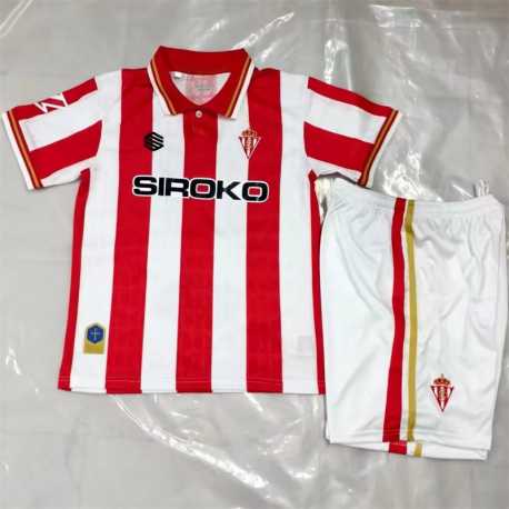 SPORTING GIJON Primera Equipación 2026-2027, conjunto completo niños
