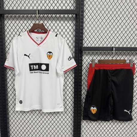 VALENCIA Primera Equipación 2026-2027, conjunto completo niños