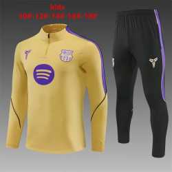 Chandal de niño BARCELONA ZZC 2025-2026 con chaqueta cremallera completa manga larga