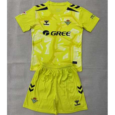 BETIS Amarillo Portero Equipación 2026-2027, conjunto completo niños