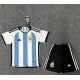Argentina TRES ESTRELLAS Primera Equipación 2022 - 23, conjunto completo niños