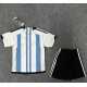 Argentina TRES ESTRELLAS Primera Equipación 2022 - 23, conjunto completo niños