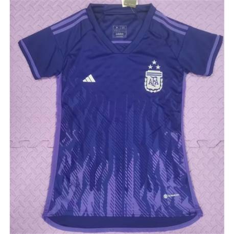 Camiseta Mujer ARGENTINA Tres estrellas Segunda Equipación 2022 - 2023