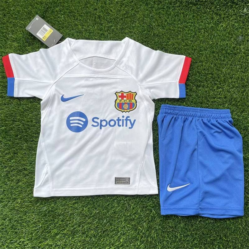 Nike Barcelona 2ª Equipación 23/24 - Blanco - Camiseta Fútbol Niño