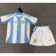 Argentina Primera Equipación 2024, Pantalon blanco, conjunto completo niños