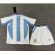 Argentina Primera Equipación 2024, Pantalon blanco, conjunto completo niños