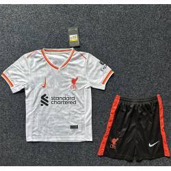 LIVERPOOL Tercera Equipación 2024-2025, conjunto completo niños