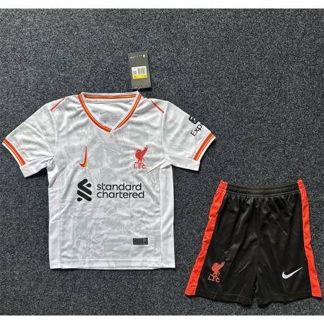 LIVERPOOL FILTRACION Tercera Equipación 2024-2025, conjunto completo niños