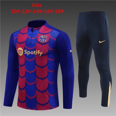 Chandal de niño BARCELONA 2024-25 con sueter manga larga