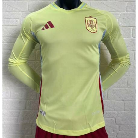 Camiseta Manga Larga España Seleccion VERSION JUGADOR Segunda Equipación 2024 EUROCOPA