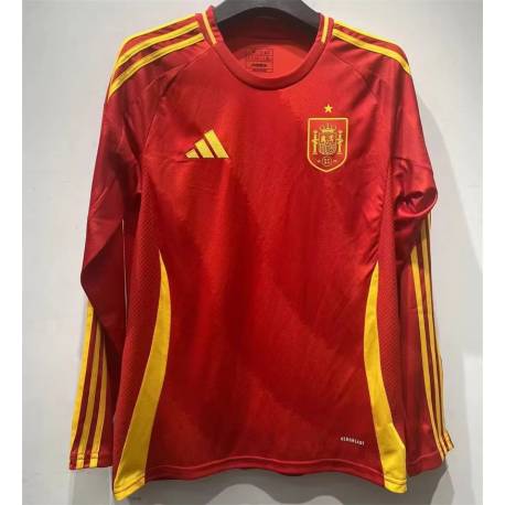 Camiseta Manga larga Seleccion España 2024 Eurocopa Primera Equipación