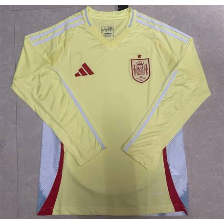 Camiseta Manga larga Seleccion España 2024 Eurocopa Segunda Equipación